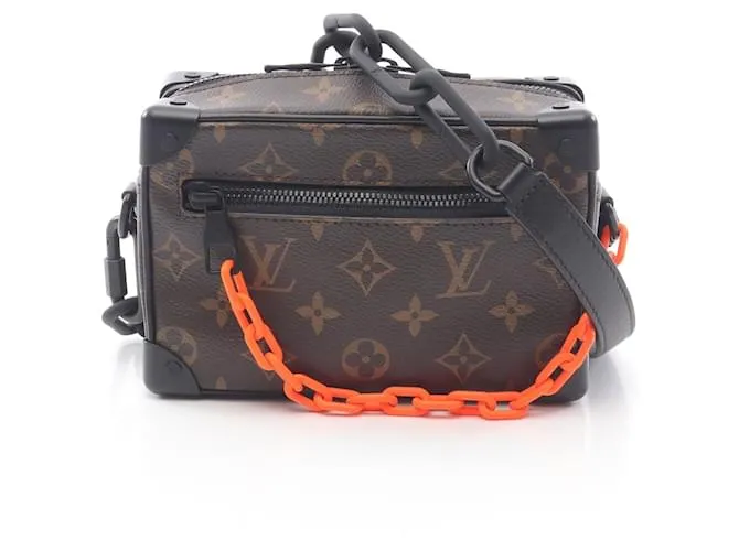 Borsa a Spalla Mini Soft Trunk Monogramma Louis Vuitton Marrone Nero