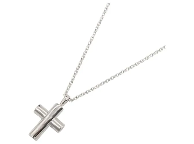 Bulgari Collana Croce Latina K18WG BVLGARI Argento