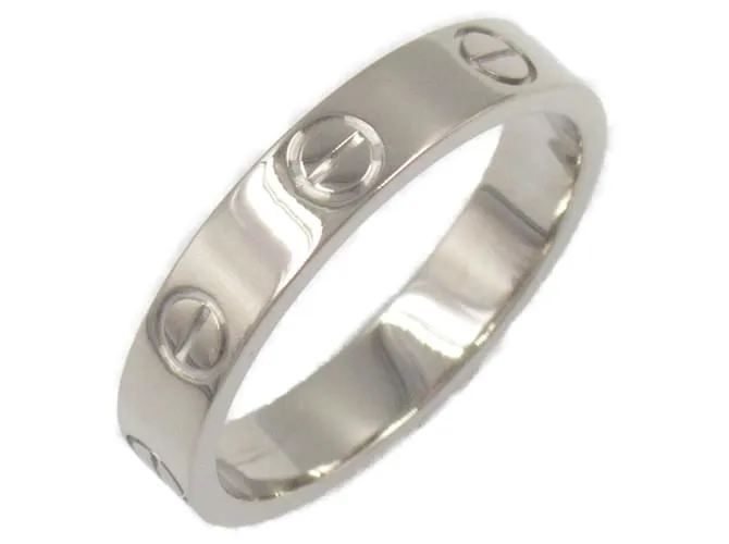 Anello Mini Love Cartier Au750 Taglia 10.5 Argento