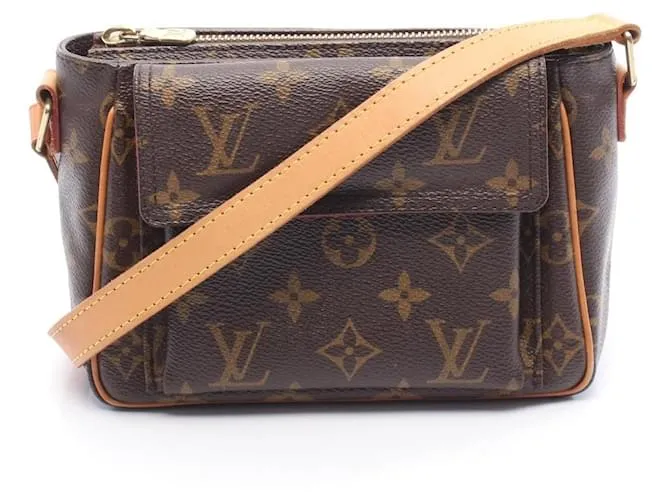 Borsa a Spalla Louis Vuitton Vivasite PM Monogram Marrone
