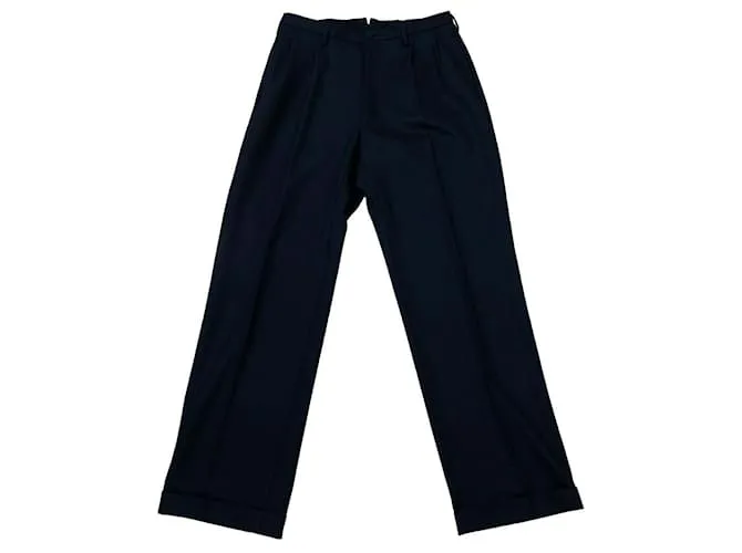 Maison Martin Margiela Pantaloni in lana, cotone e seta Maison Margiela Nero