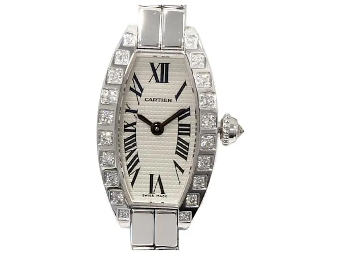 Orologio Cartier K18WG Lanieres Mini Tonneau WJ2004W3 D'oro