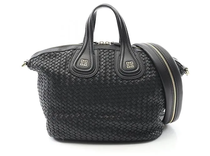 Borsa 2 in 1 in pelle di vitello Givenchy Nightingale Nero