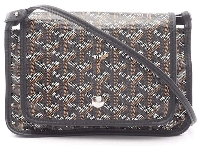 Borsa 2 in 1 in tela rivestita in PVC Goyard Plumet Nero Multicolore