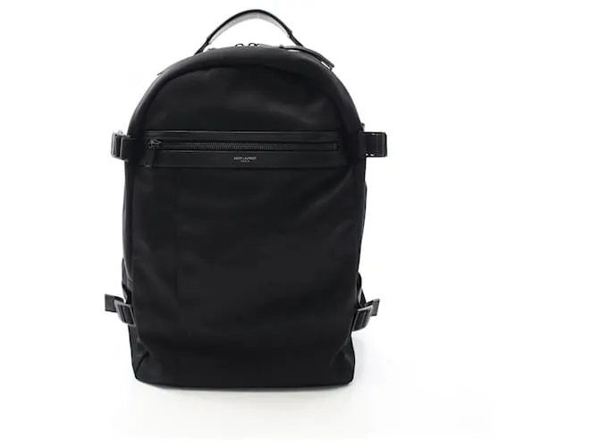 Yves Saint Laurent Zaino in Nylon e Pelle CITY di Saint Laurent Nero