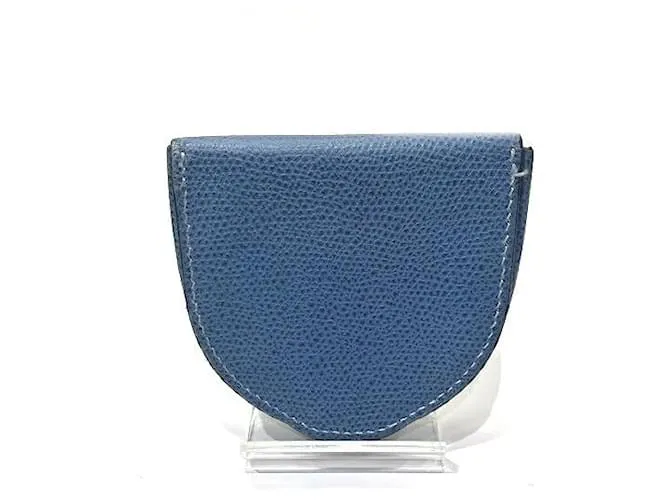 Portamonete in pelle Valextra VF00 Blu