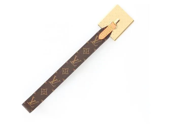 Anello per telefono Dragonne Louis Vuitton Accessorio Monogramma Marrone D'oro