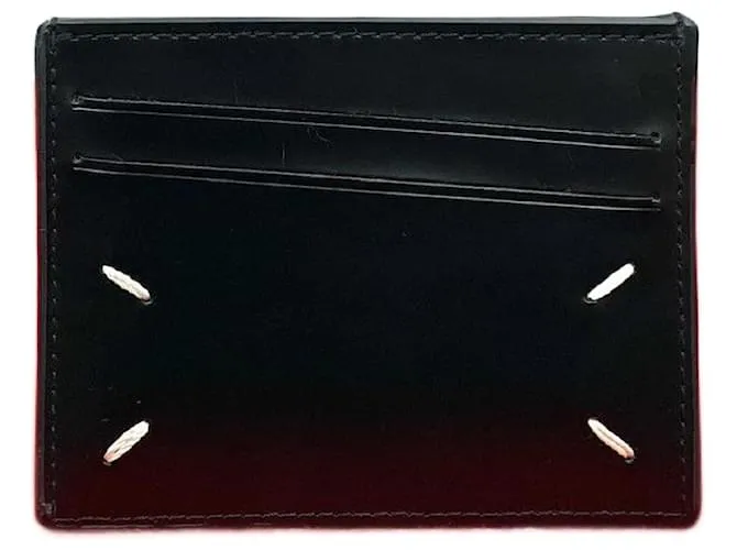 Maison Martin Margiela Portacarte in pelle a 4 cuciture Maison Margiela Nero