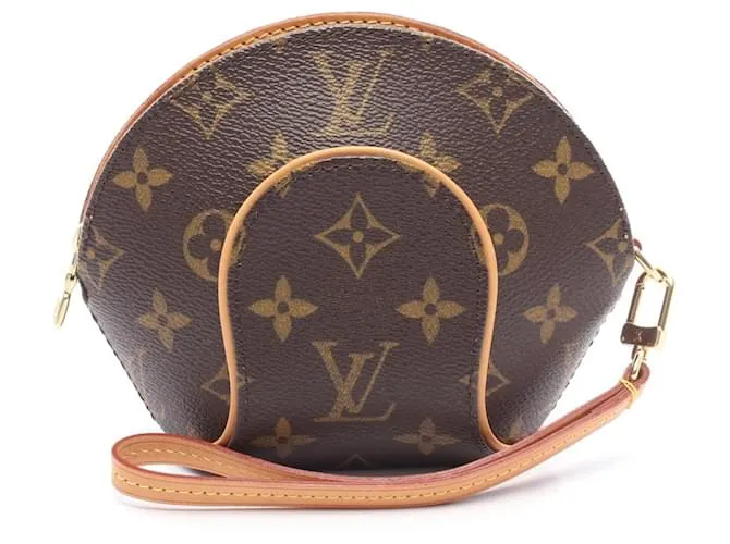 Borsa a Spalla Mini Ellipse Monogram Louis Vuitton Marrone