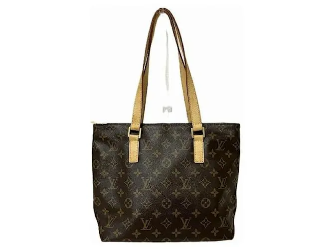 Borsa a Spalla Cabas Piano Monogram Louis Vuitton Marrone