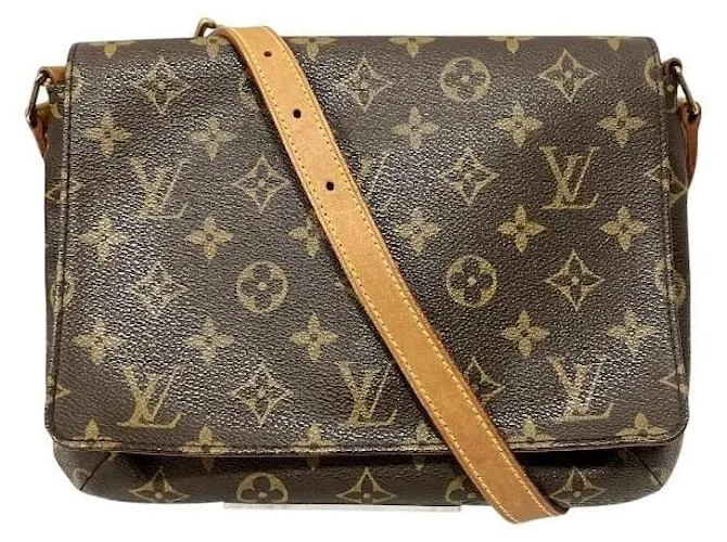 Borsa a Spalla Musette Tango Monogram Louis Vuitton Marrone