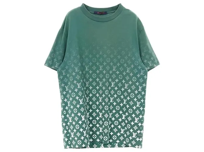 Top in cotone Monogram Louis Vuitton Bianco Verde