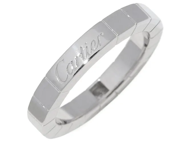 Anello Cartier Lanieres Au750 con Diamante Taglia 7 Argento