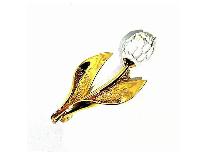 Spilla in cristallo Tulipano Swarovski Argento