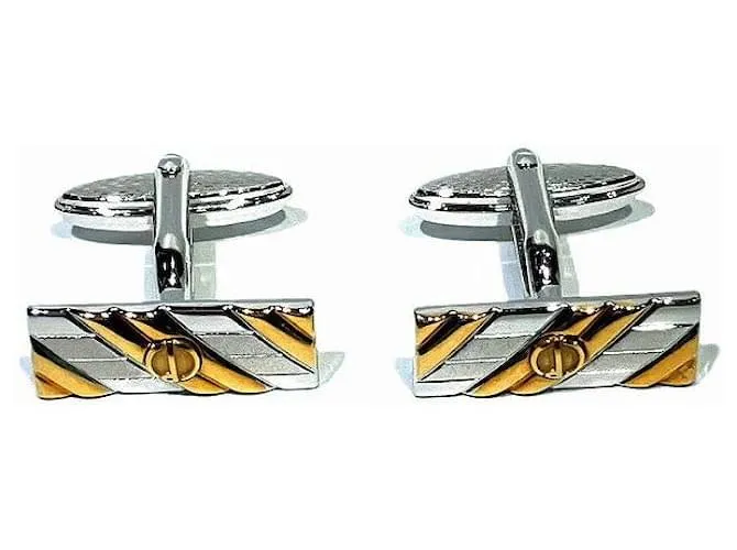 Alfred Dunhill Gemelli in metallo Dunhill Argento D'oro