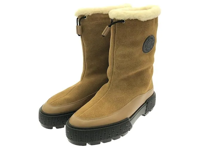 Hermès Stivali Corti Hermes Journey Marrone