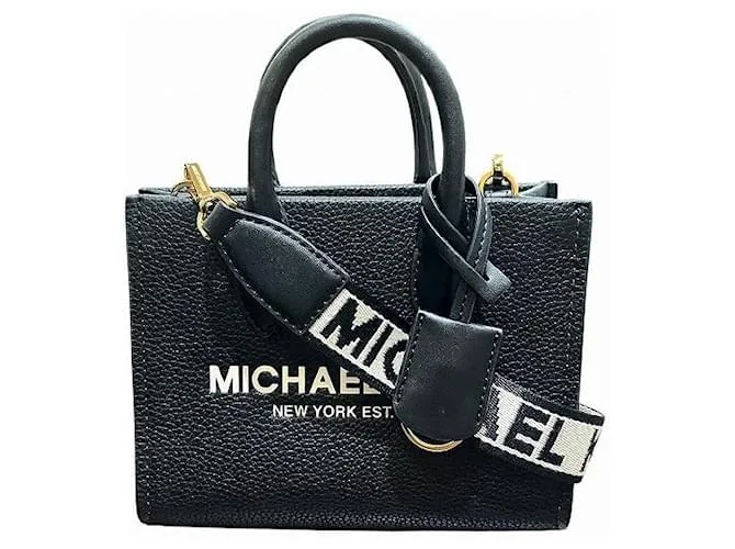 Borsa in pelle Mirella 2 in 1 di Michael Kors Nero