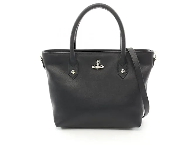 Borsa tote in pelle Vivienne Westwood Nero