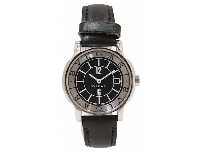 Bulgari Orologio Bvlgari Solo Tempo in Acciaio Inossidabile Nero