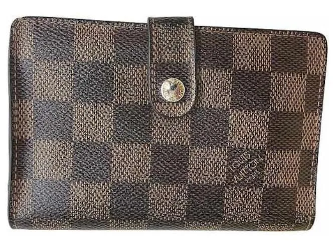 Portafoglio Viennois Damier Louis Vuitton Marrone