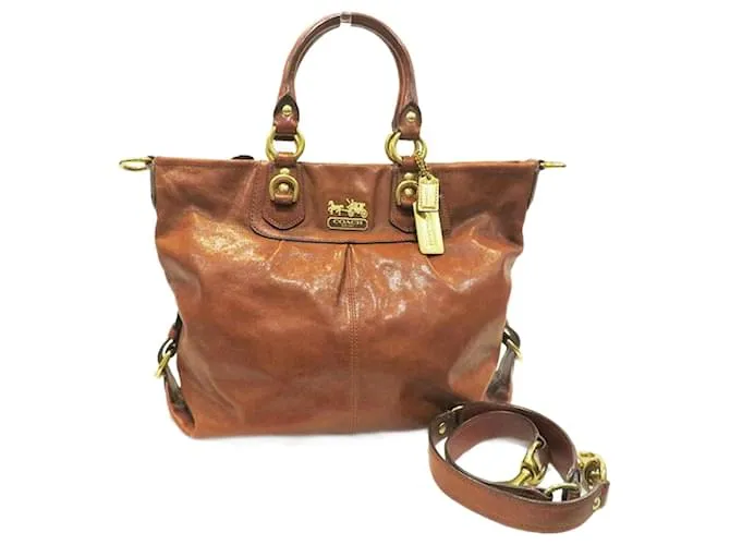 Borsa 2 in 1 in pelle Madison di Coach Marrone