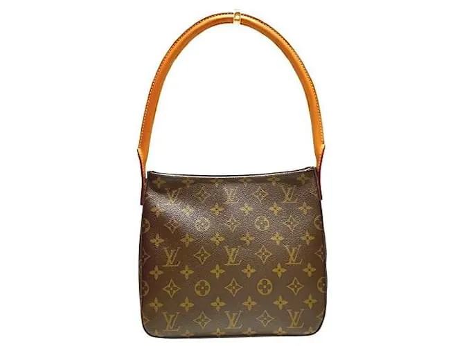 Borsa a Spalla Looping MM Monogramma Louis Vuitton Marrone
