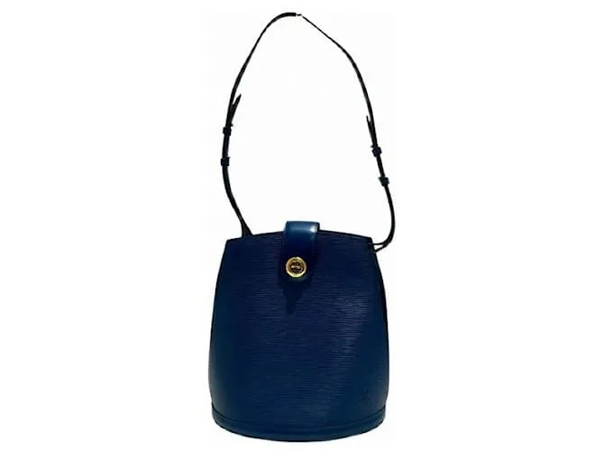 Borsa a Spalla Cluny Epi Louis Vuitton Blu