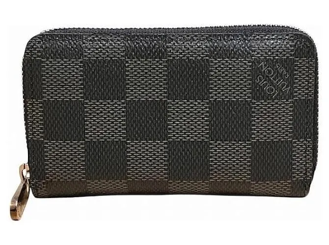 Portafoglio Zippy Coin Purse Damier Graphite di Louis Vuitton Nero
