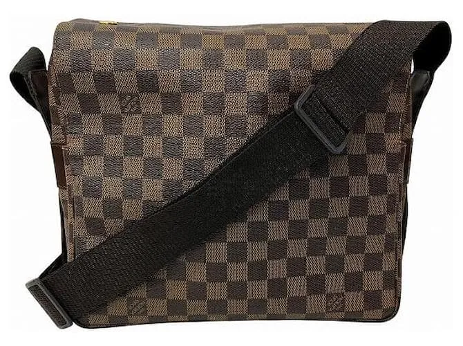 Borsa a Spalla Naviglio Damier Louis Vuitton Marrone