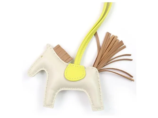 Charm per borsa Rodeo di Hermès Bianco