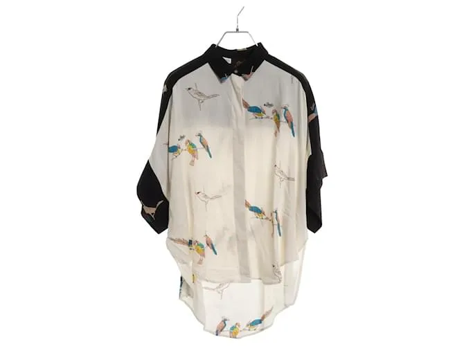 Blusa in rayon PAULA'S IBIZA di Loewe Nero Multicolore Crudo