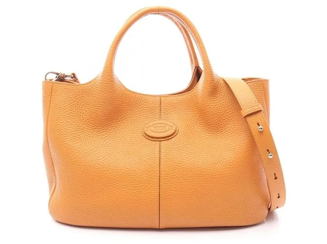 Borsa in pelle 2 in 1 ALH SHOPPING PICCOLA di Tod's Arancione