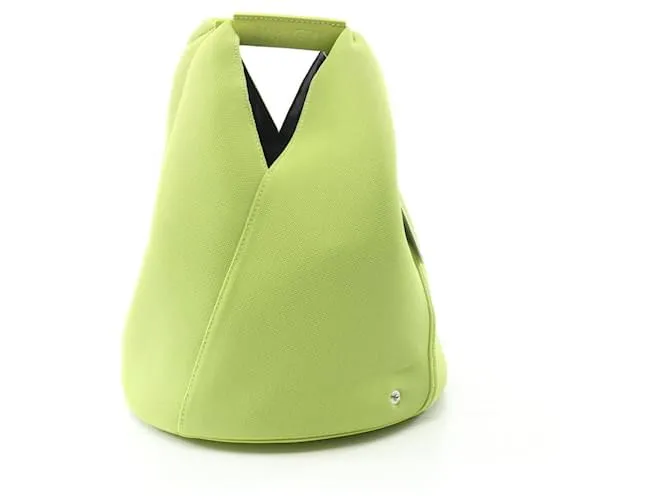 Maison Martin Margiela Borsa a mano in tessuto di pelle giapponese MM6 Verde