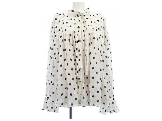 Camicia in seta FMTO71NR1 Louis Vuitton Nero Bianco