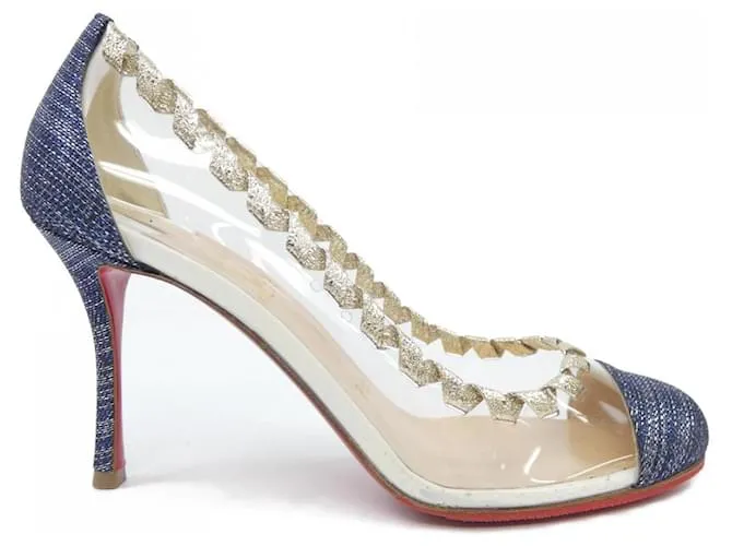 Scarpe Christian Louboutin Blu D'oro Blu navy