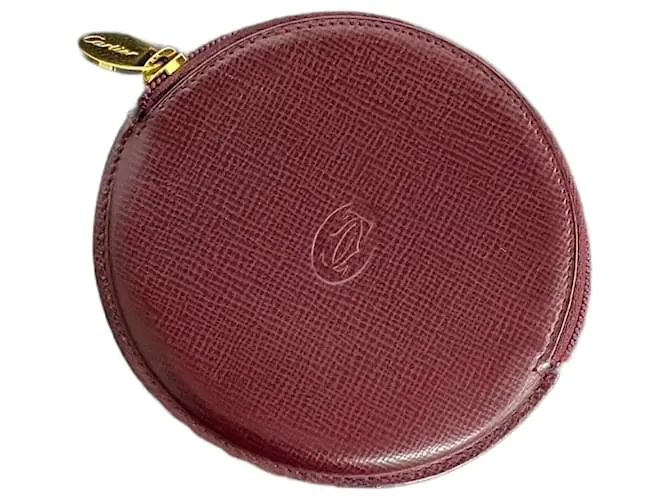 Portamonete in pelle Must di Cartier Marrone Bordò