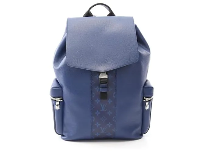 Zaino Louis Vuitton Monogram Eclipse Taigarama Blu