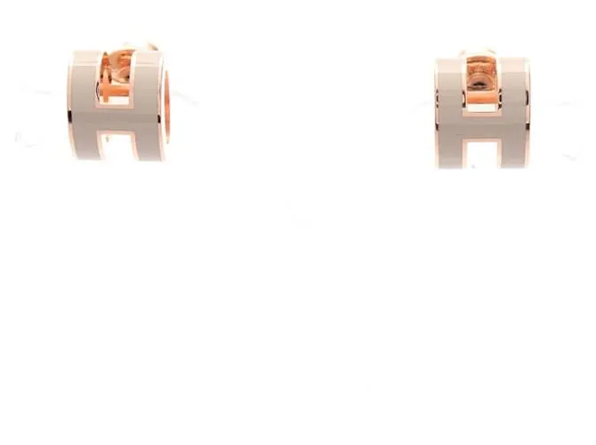 Orecchini MINI POP H di Hermès Beige