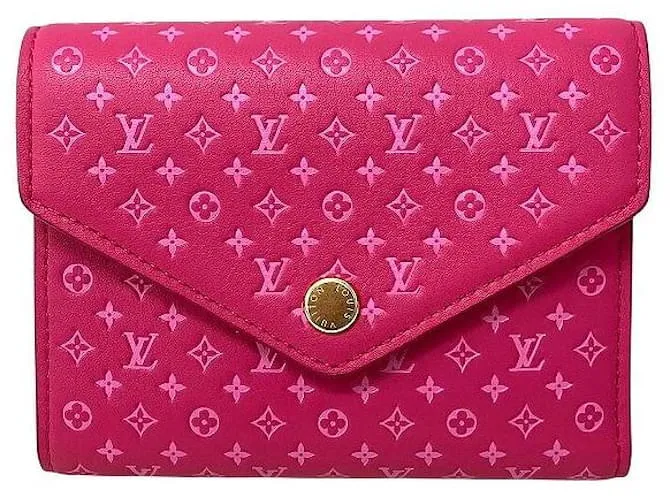 Portafoglio Victorine in pelle di vitello Louis Vuitton Rosa