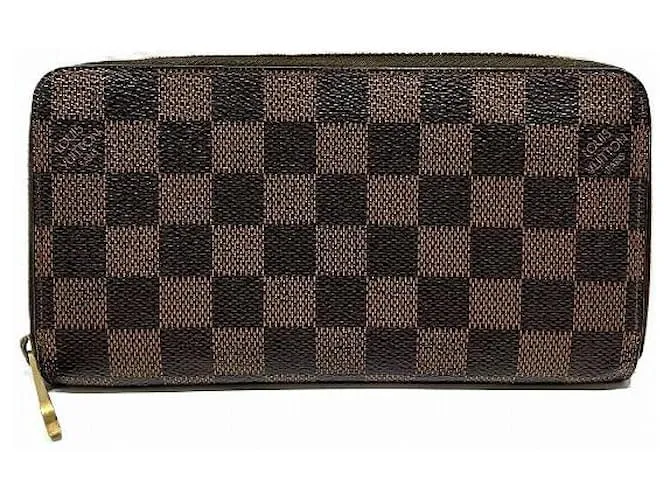 Portafoglio Zippy Damier Lungo di Louis Vuitton Marrone