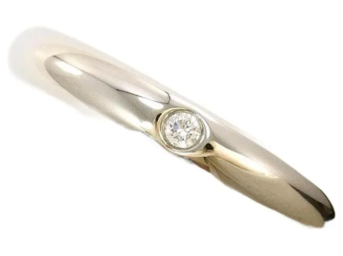 Anello nuziale classico Cartier in PT950 misura 6 Argento