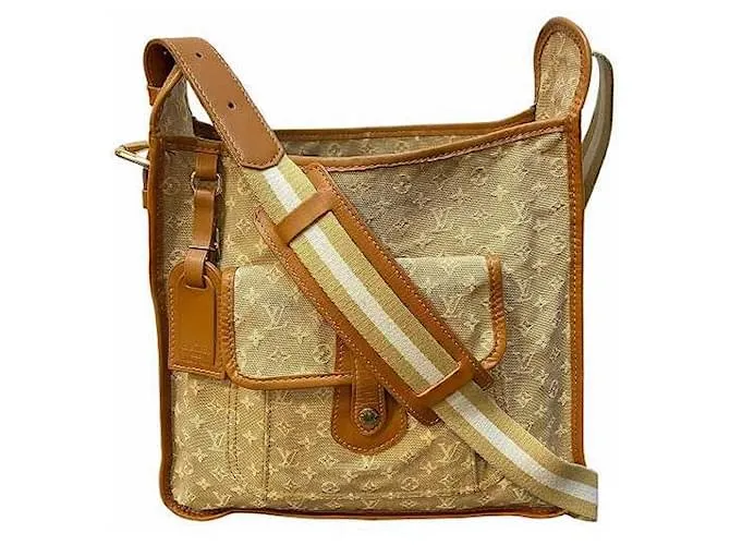 Borsa a spalla mini Monogram Buzas Mary Kate di Louis Vuitton Beige