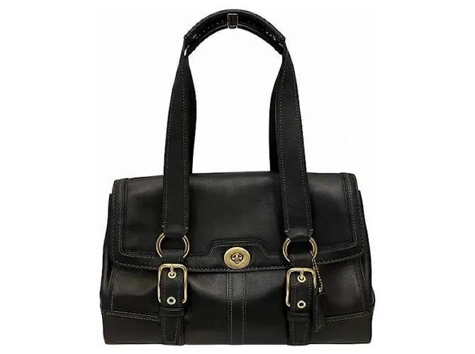 Borsa a Spalla Pumptons 11045 di Coach Marrone