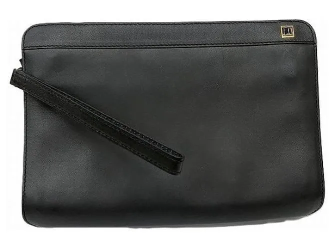 Alfred Dunhill Borsa a pochette in pelle Dunhill Nero