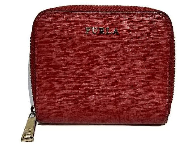 Portafoglio in pelle Furla Babylon Rosso