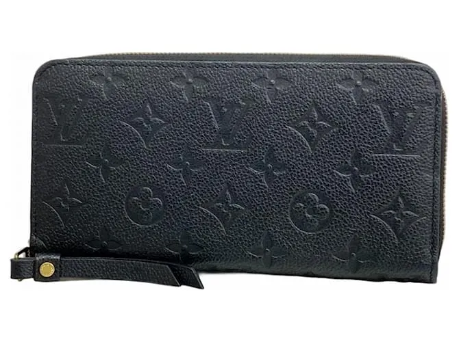 Portafoglio Zippy Monogram Empreinte Louis Vuitton Nero