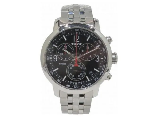 Cronografo Tissot PRC200 in acciaio inossidabile Nero