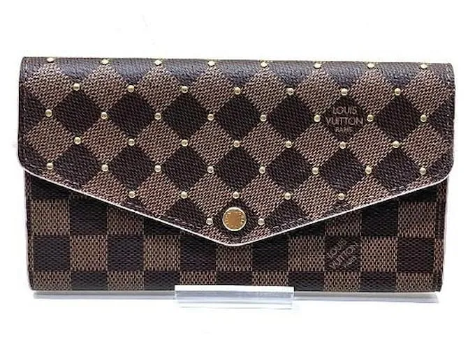 Portafoglio Sarah Damier Louis Vuitton Marrone Rosa