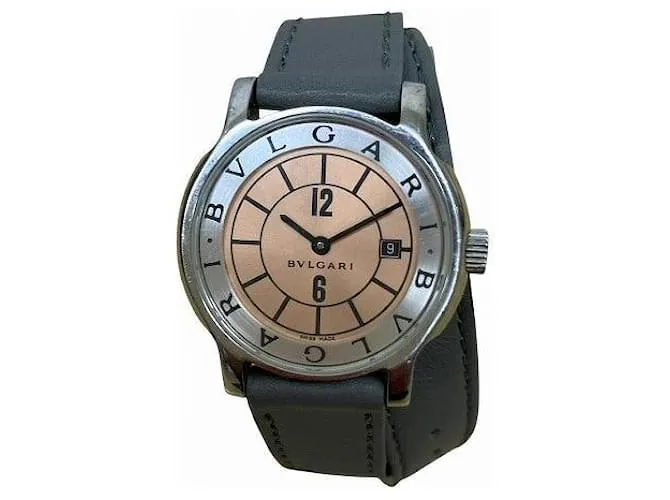 Bulgari Bvlgari Solo Tempo Acciaio Inossidabile Donna Marrone