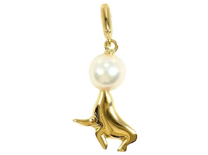 Pendente in perla Mikimoto Au750 D'oro